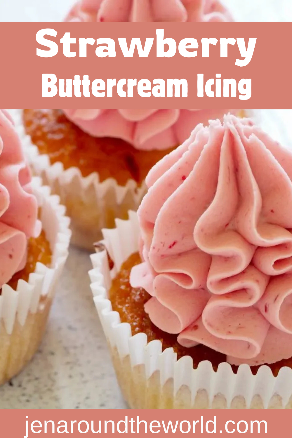 Strawberry buttercream frosting