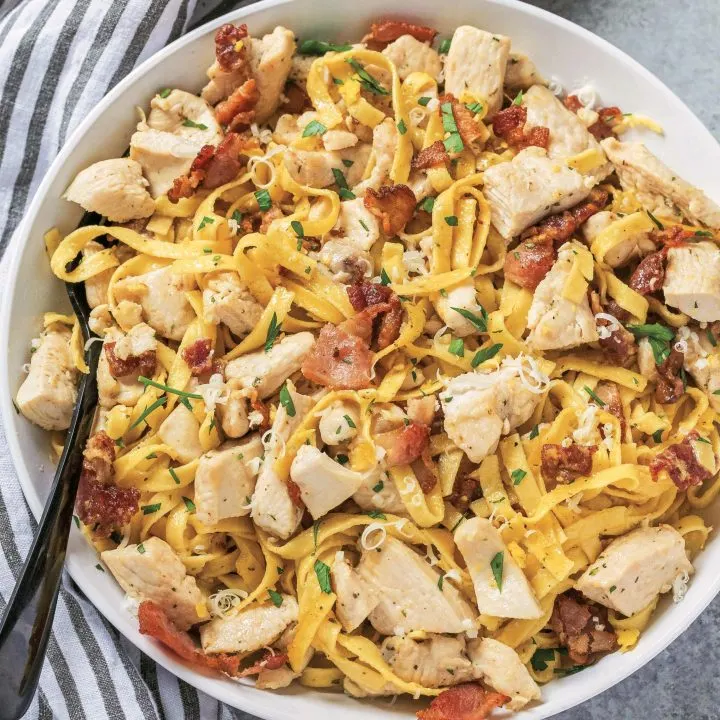 Chicken Bacon Ranch Carbonara