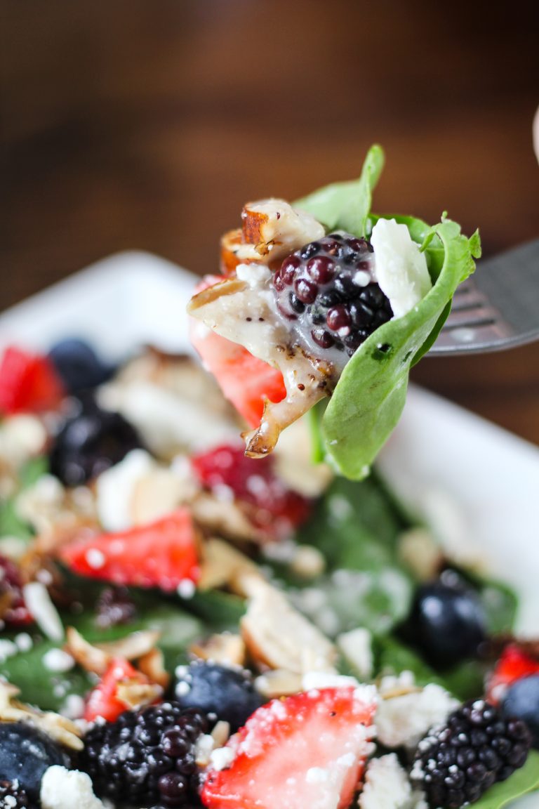 Grilled Balsamic Chicken Berry Salad