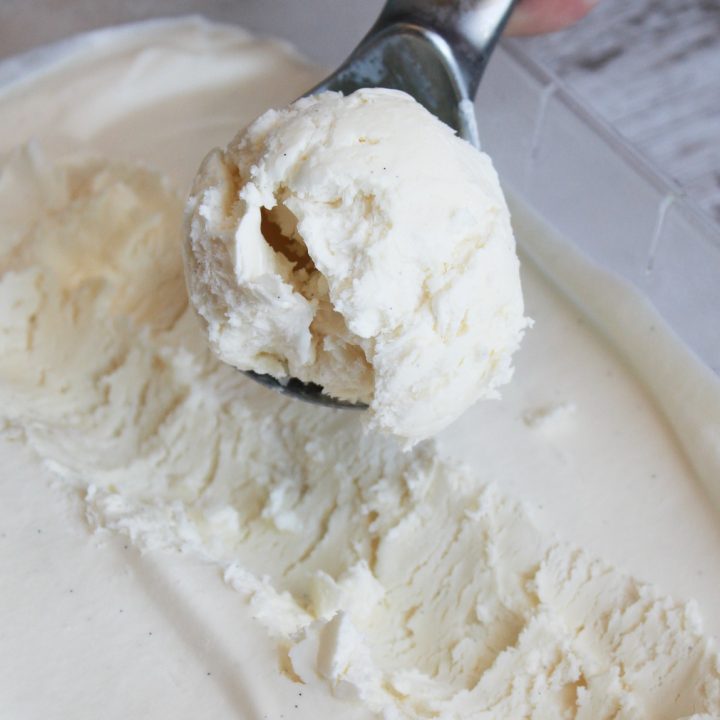 No Churn Vanilla Bean Ice Cream