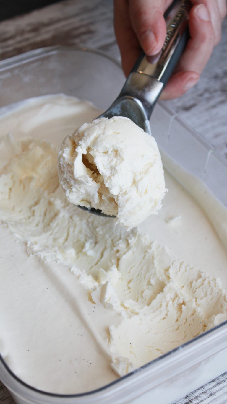 No Churn Vanilla Bean Ice Cream