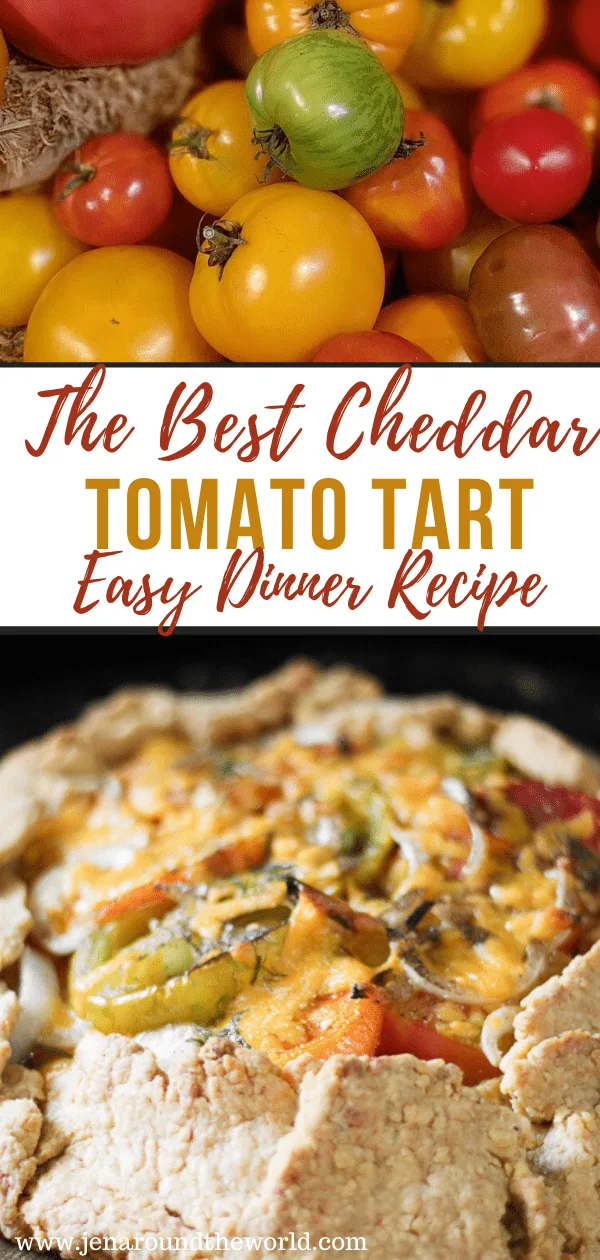 cheddar tomato tart