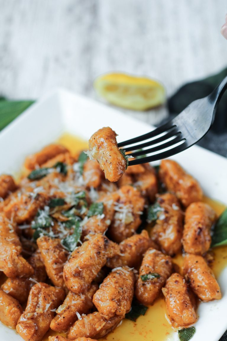 Pumpkin Gnocchi in Brown Butter Sage Sauce