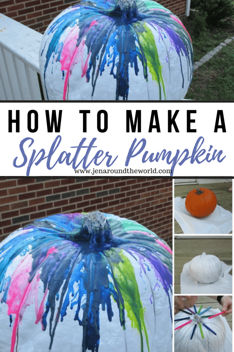 Create a DIY Splatter Pumpkin