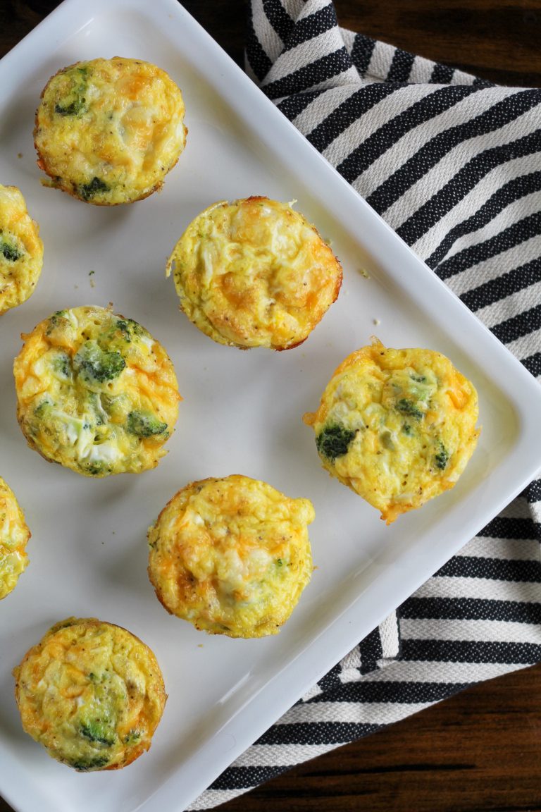 Broccoli Egg and Cheese Muffins