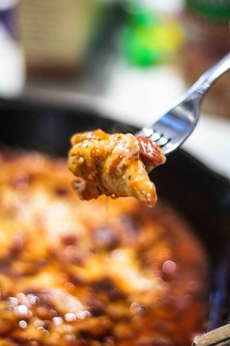 Pepperoni Pizza Chicken - a One Pan Dinner
