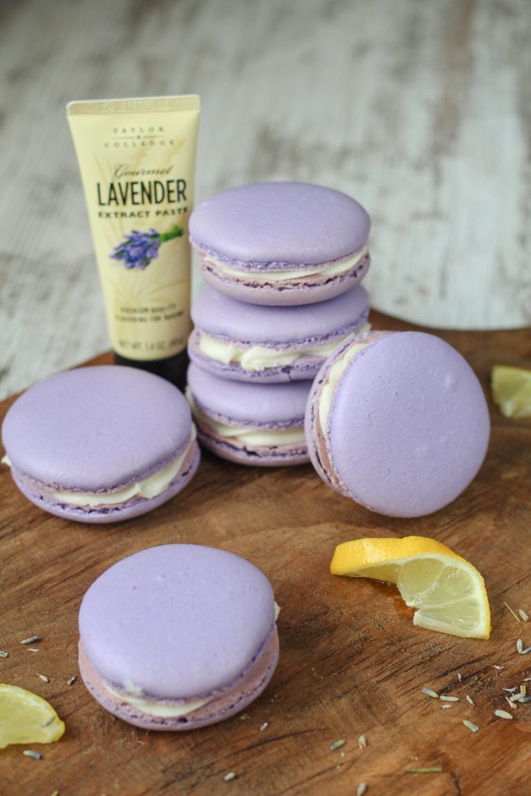 Lemon Lavender Macarons