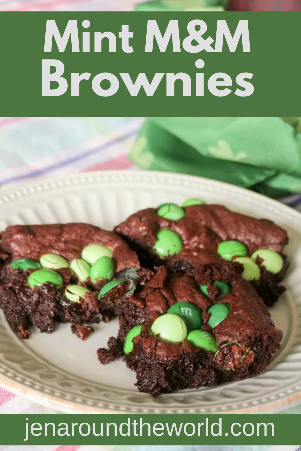 Mint M&M Brownies