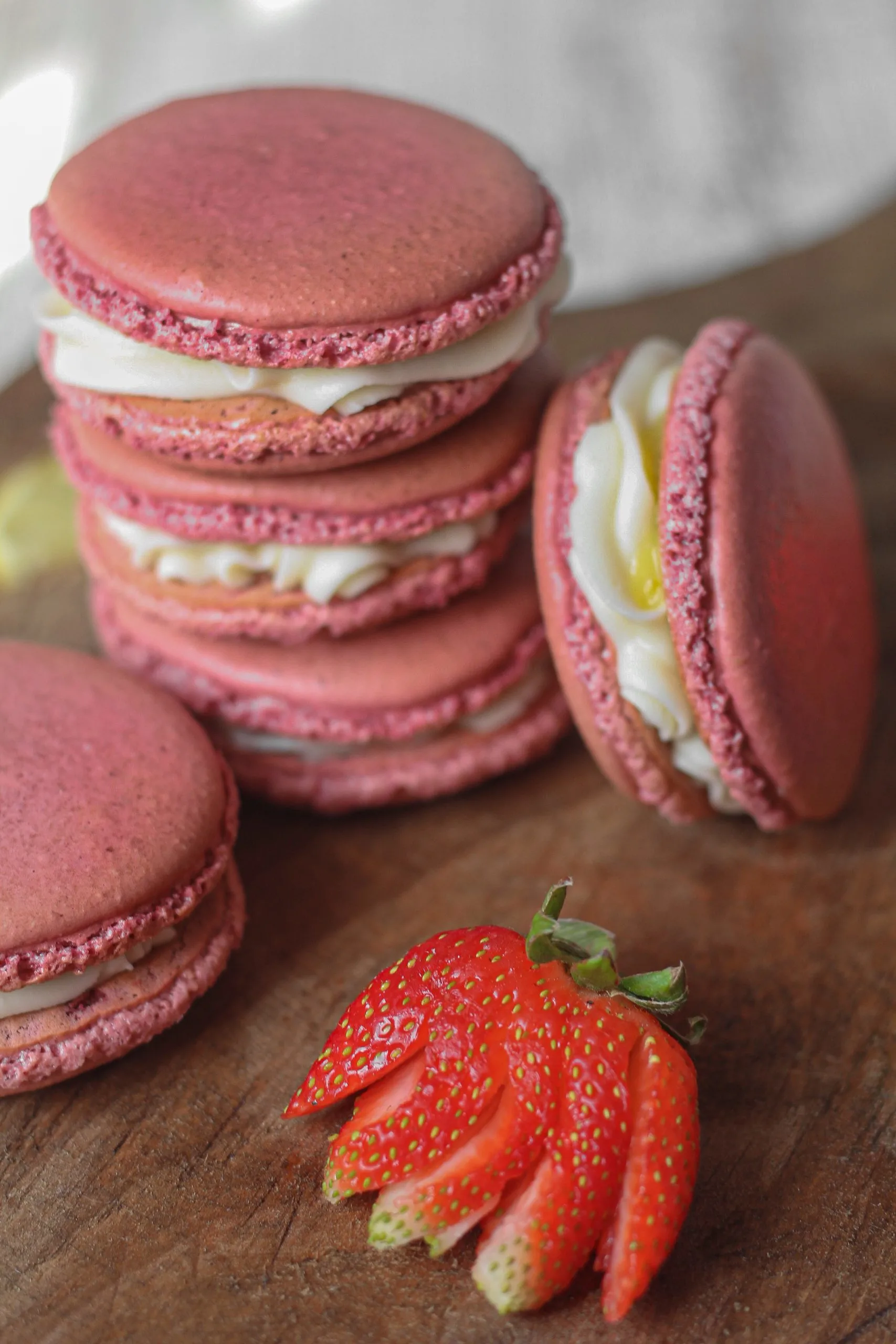 Foolproof Strawberry Macarons Recipe - Baking in the Penthouse