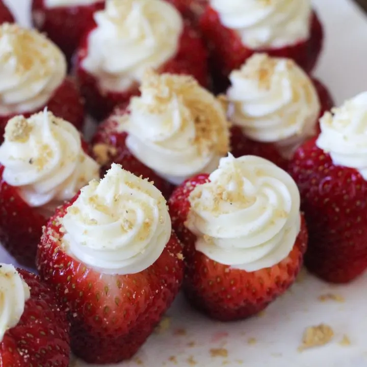 Cheesecake Stuffed Strawberries