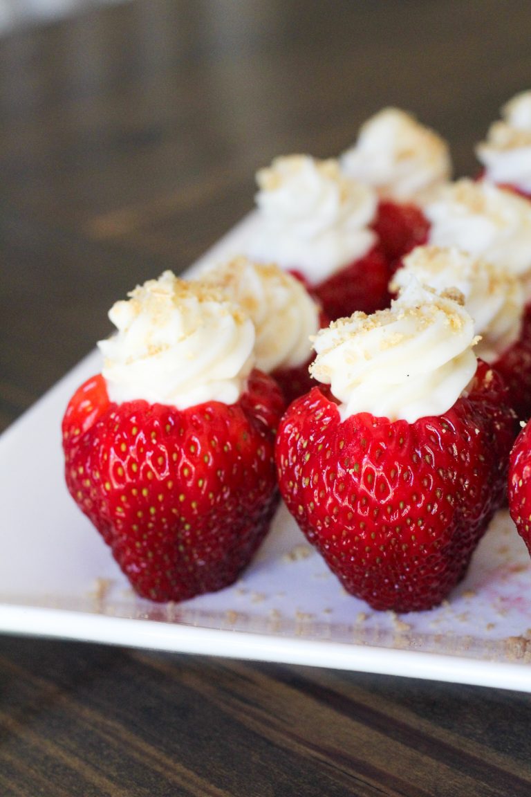 Cheesecake Stuffed Strawberries