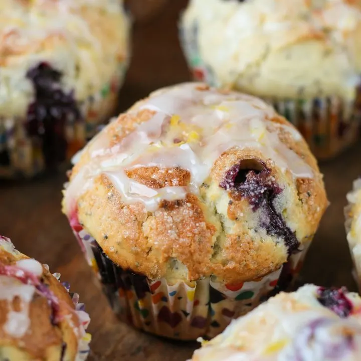 Lemon Poppyseed Blueberry Muffins