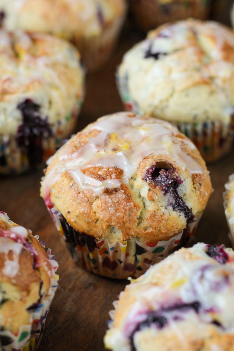 Lemon Poppyseed Blueberry Muffins