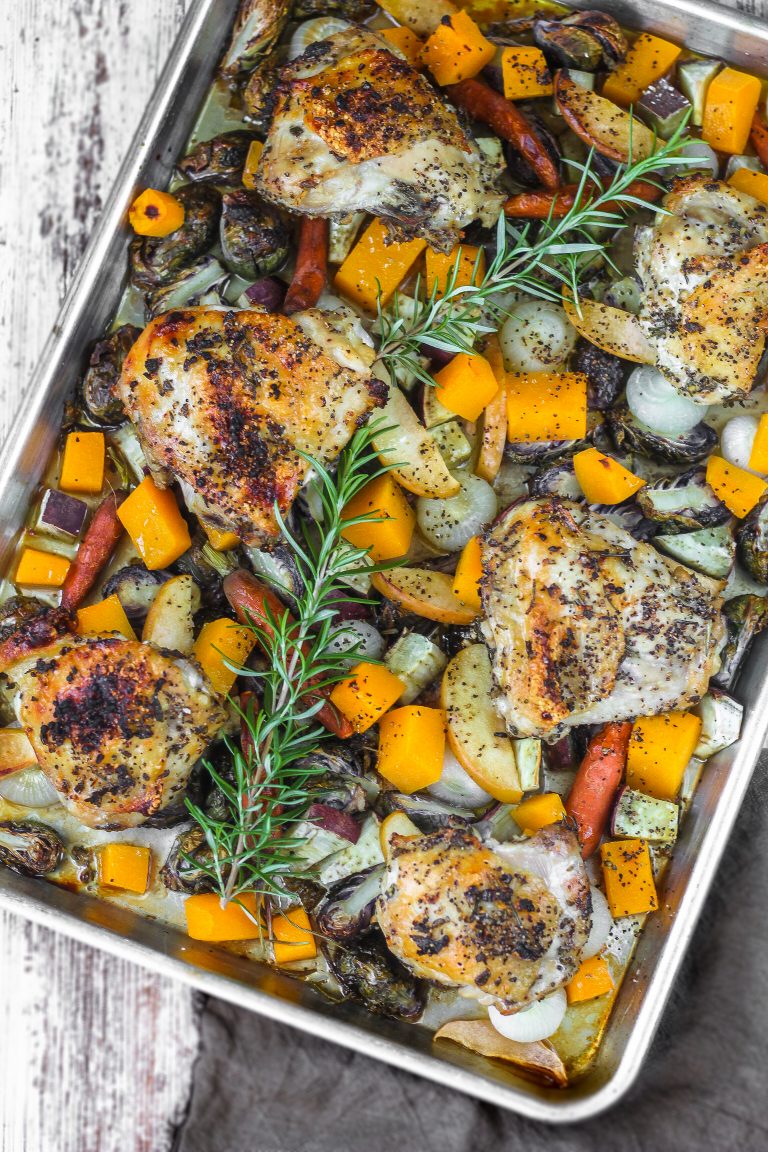Autumn Chicken Sheet Pan Dinner