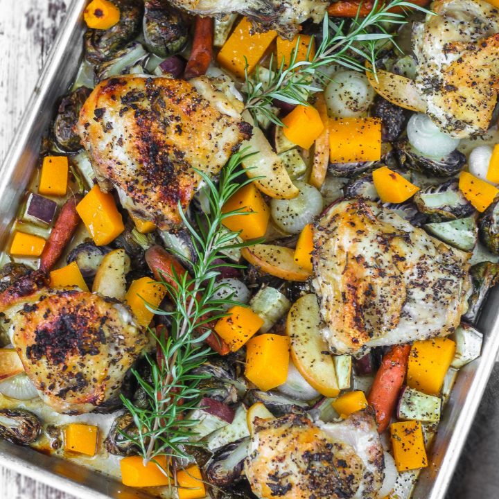 Autumn Chicken Sheet Pan Dinner