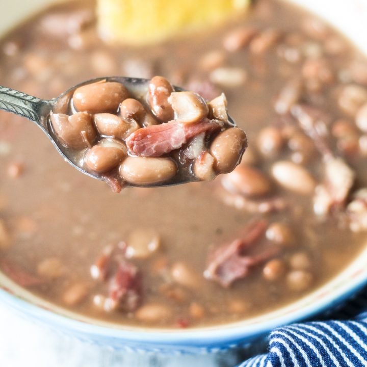 Slow Cooker Pinto Beans with Ham Hock