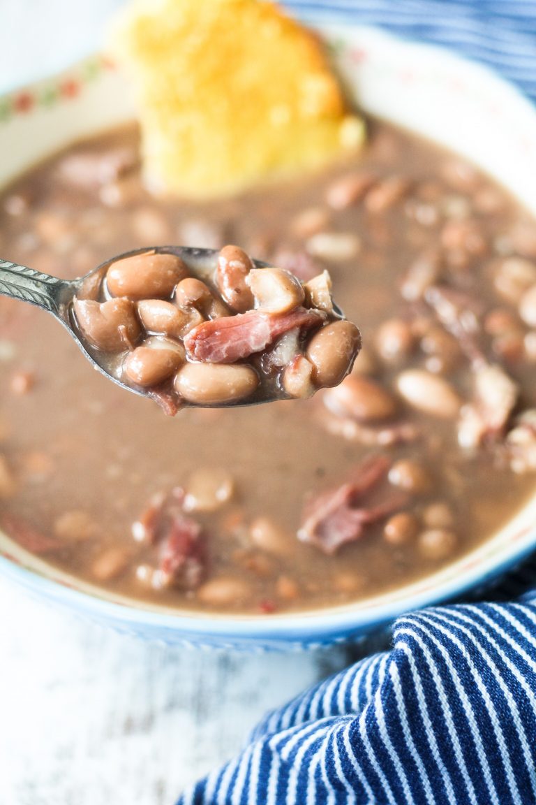Slow Cooker Pinto Beans with Ham Hock