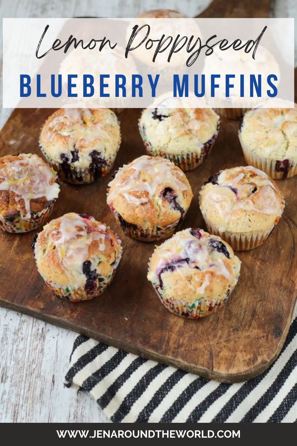 Lemon Poppyseed Blueberry Muffins