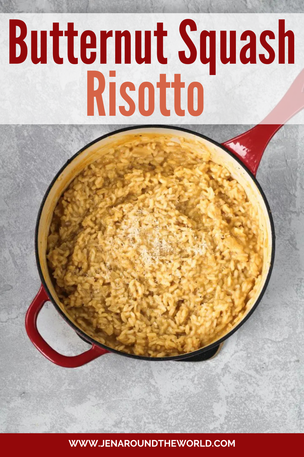 Butternut Squash Risotto pinterest image 