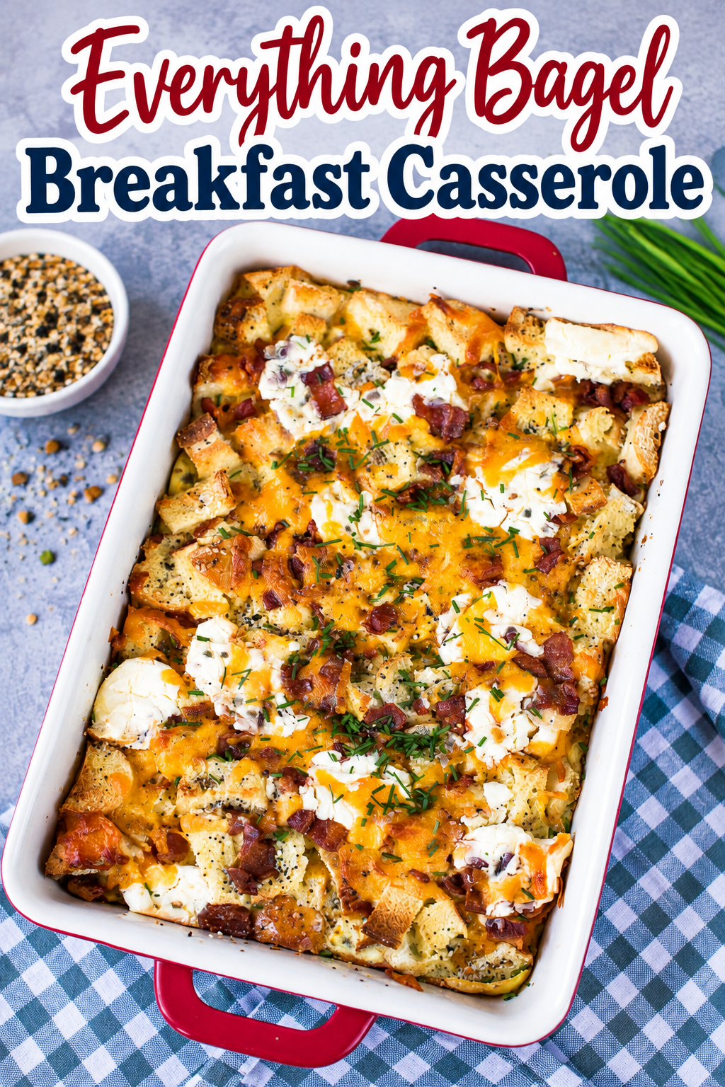 Everything Bagel Breakfast Casserole