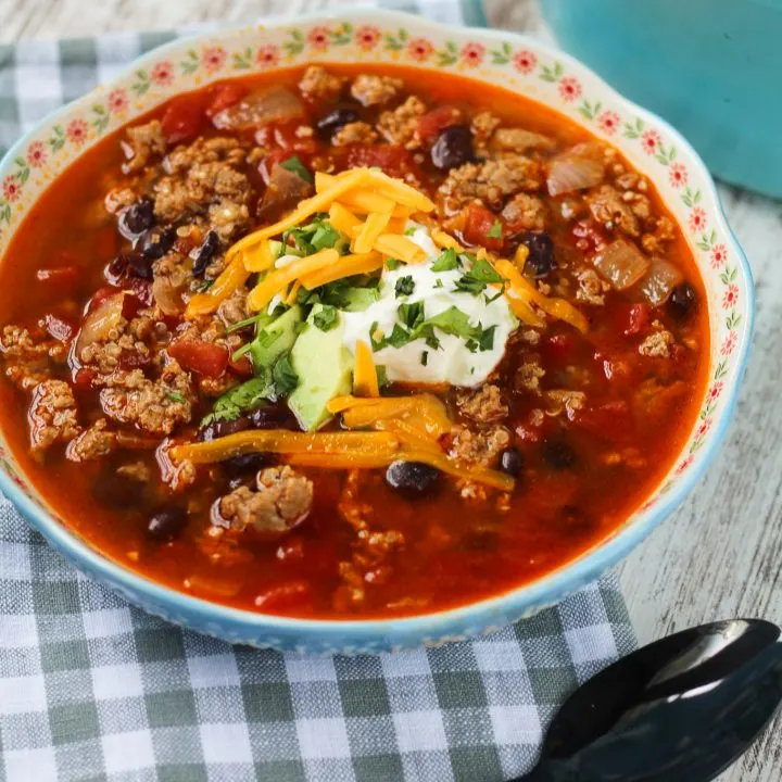 Clean Eating: Turkey and Quinoa Chili