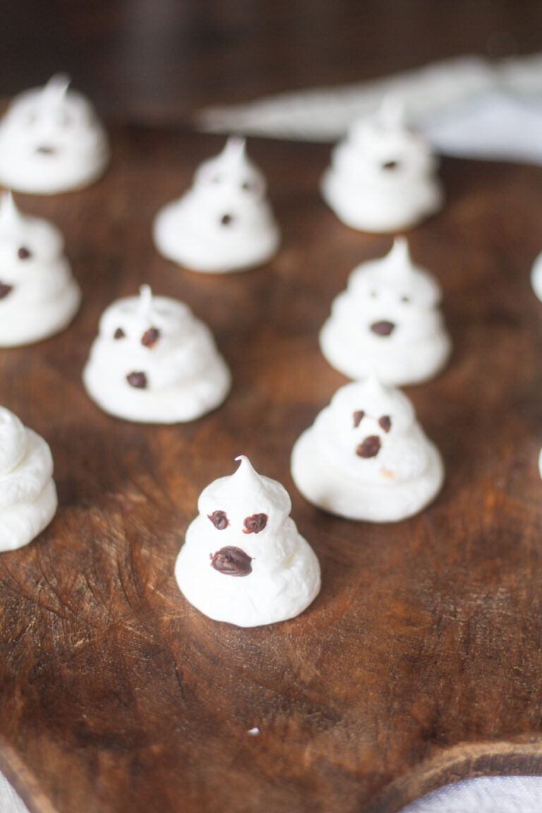 Ghost Meringue Cookies