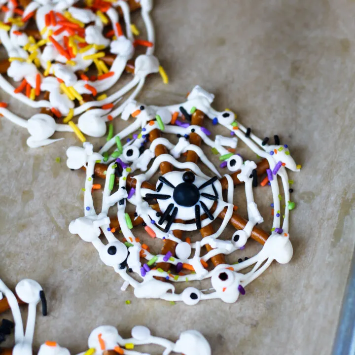 Spider Web Pretzels