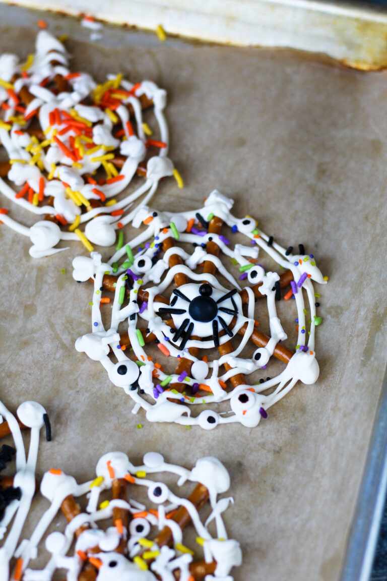 Spider Web Pretzels