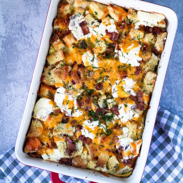 Everything Bagel Breakfast Casserole