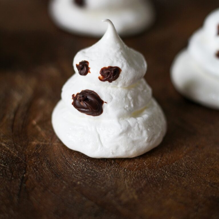 Ghost Meringue Cookies