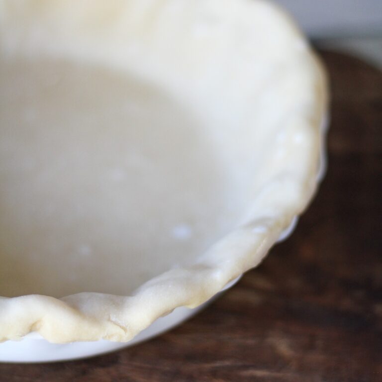 Homemade Double Crust Pie Pastry