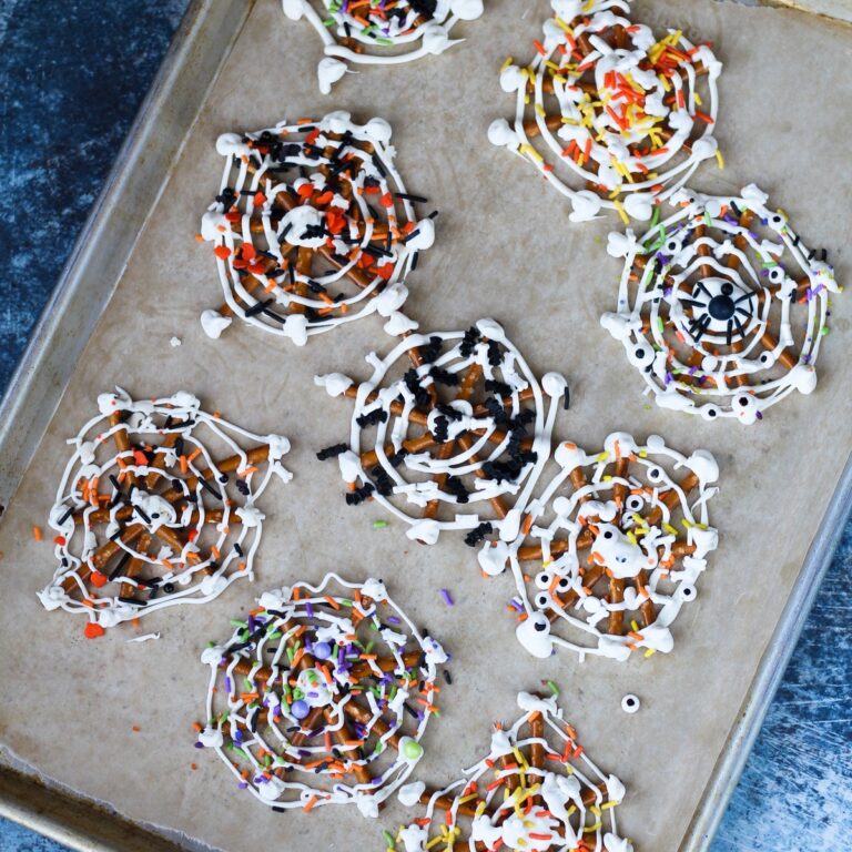 Spider Web Pretzels