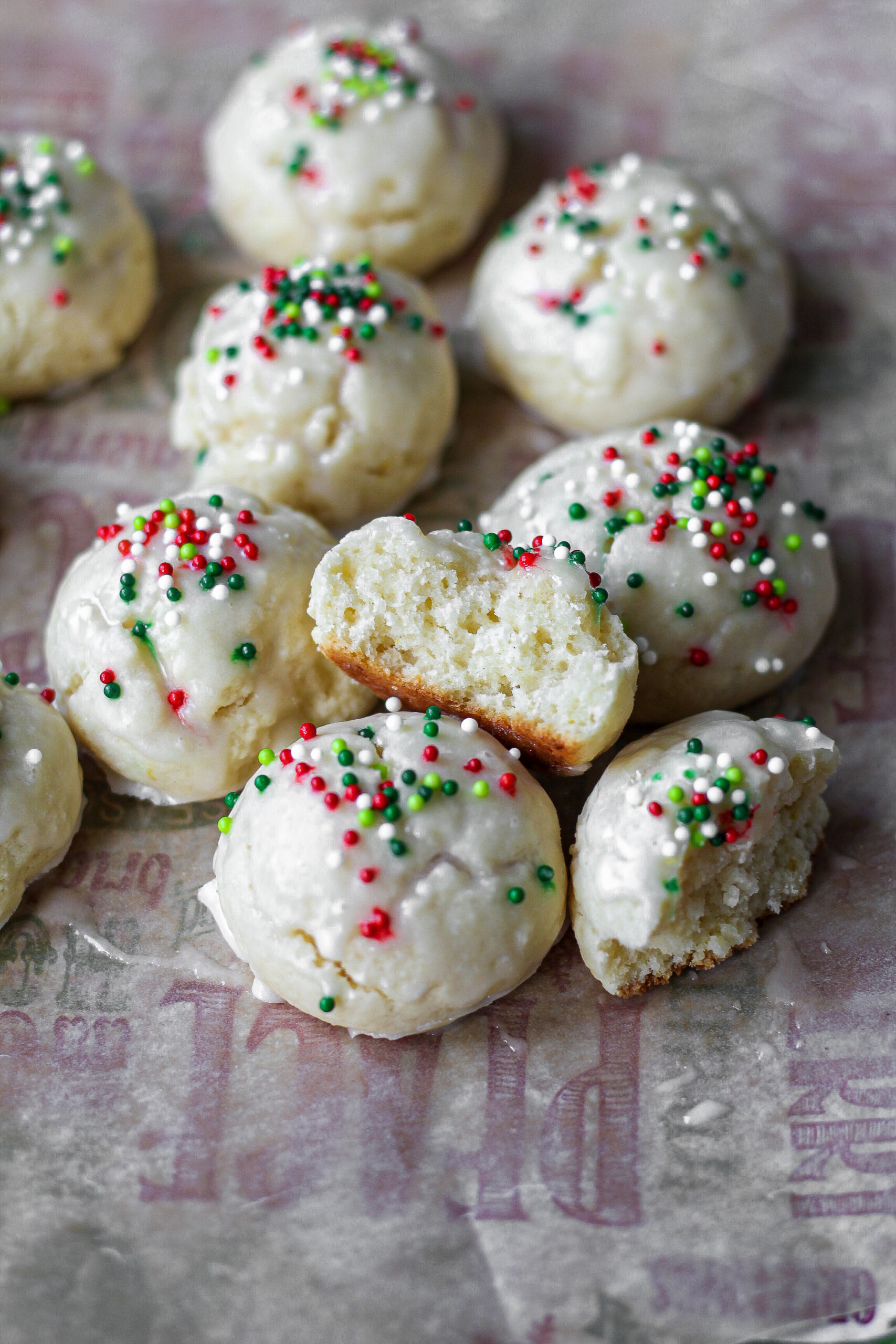 The best Christmas Cookie made with ricotta cheese and lemon