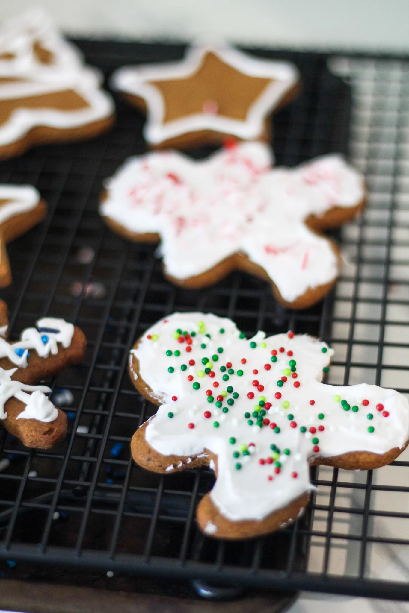 Finished cookies with icing