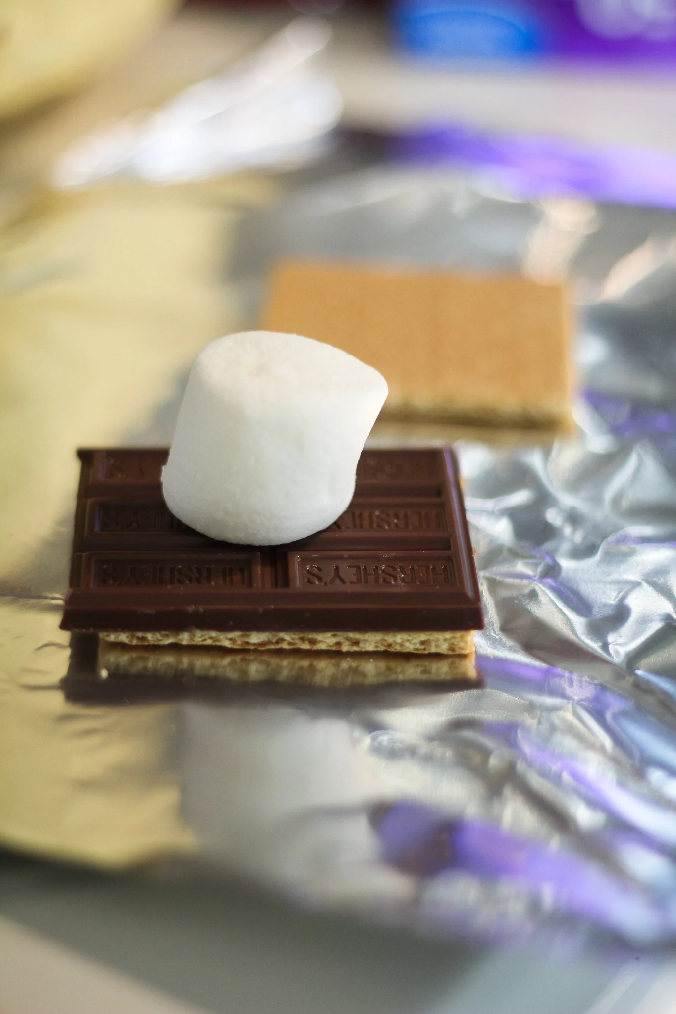 3 ingredient smores cooked on the Blackstone