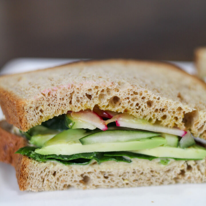 Simple and Easy Low Carb Veggie Sandwich