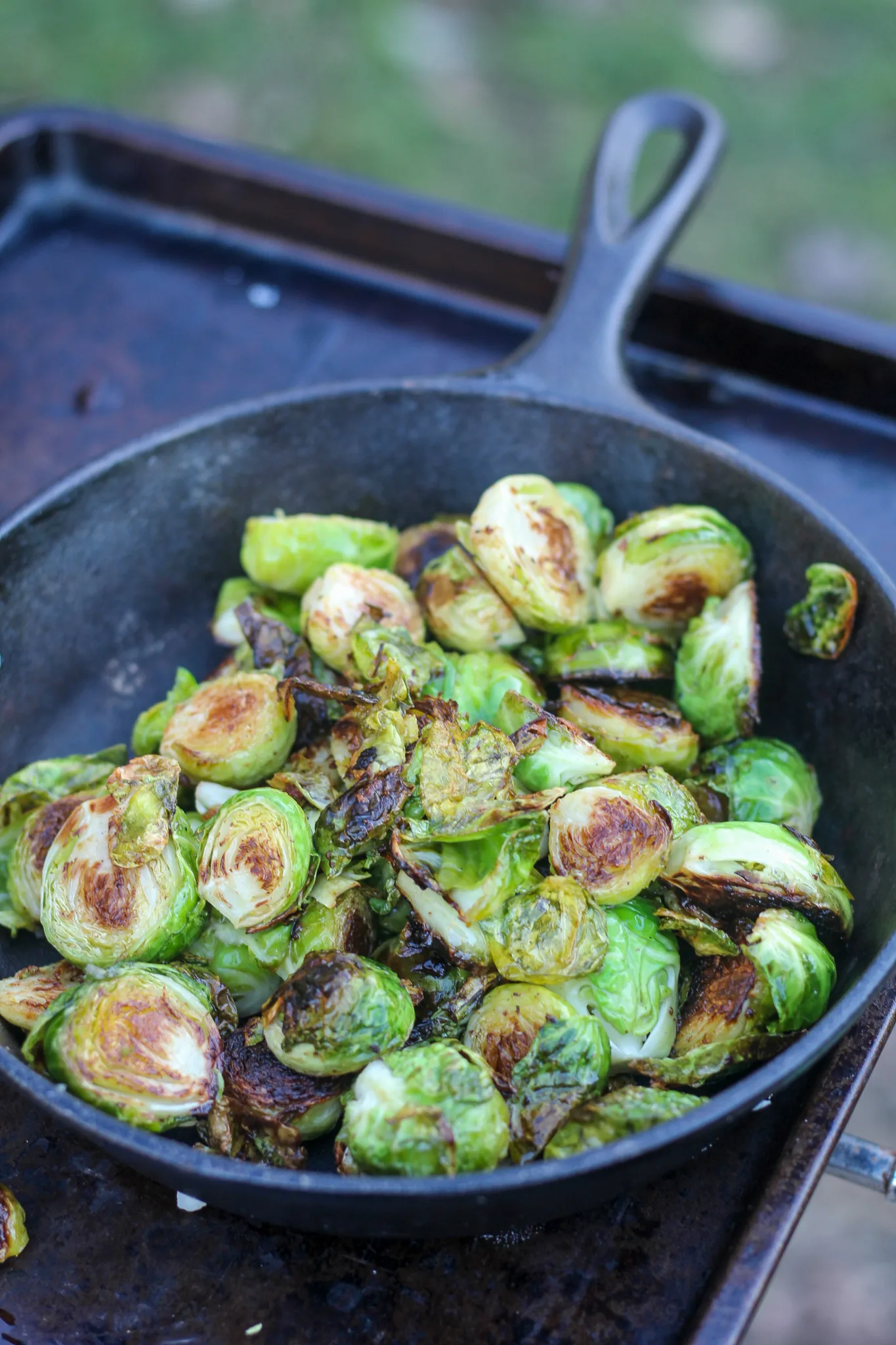 Blackstone Grilled Brussel Sprouts