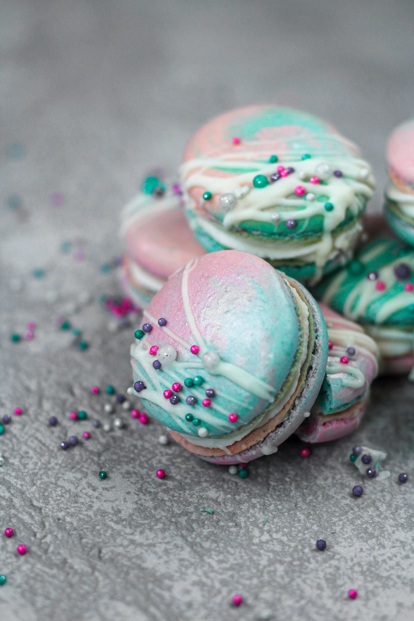 Cotton Candy Macarons