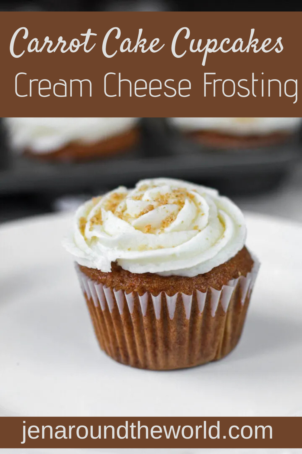 Carrot Cake Cupcakes with Cream Cheese Frosting