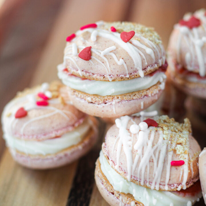 Strawberry Cheesecake Macarons