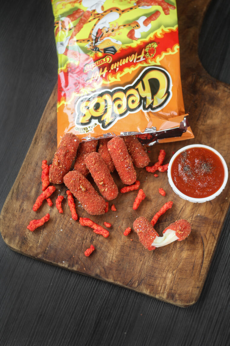 Flamin' Hot Cheeto Mozzarella Sticks