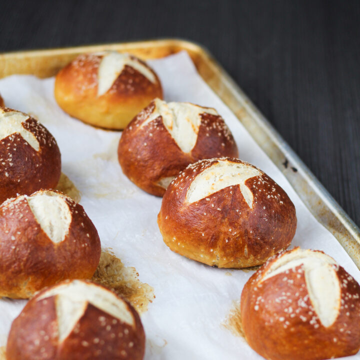 Easy Homemade Pretzel Buns