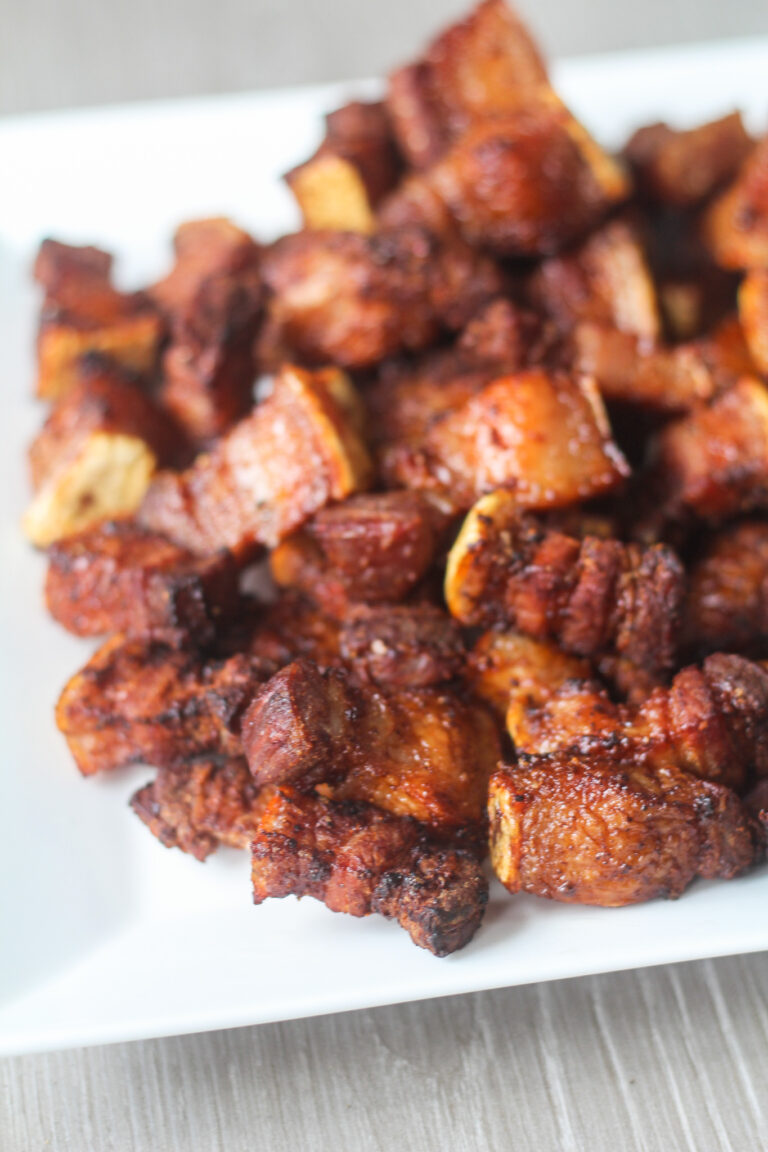 Crispy Air Fryer Pork Belly Bites (Better Than Takeout!)