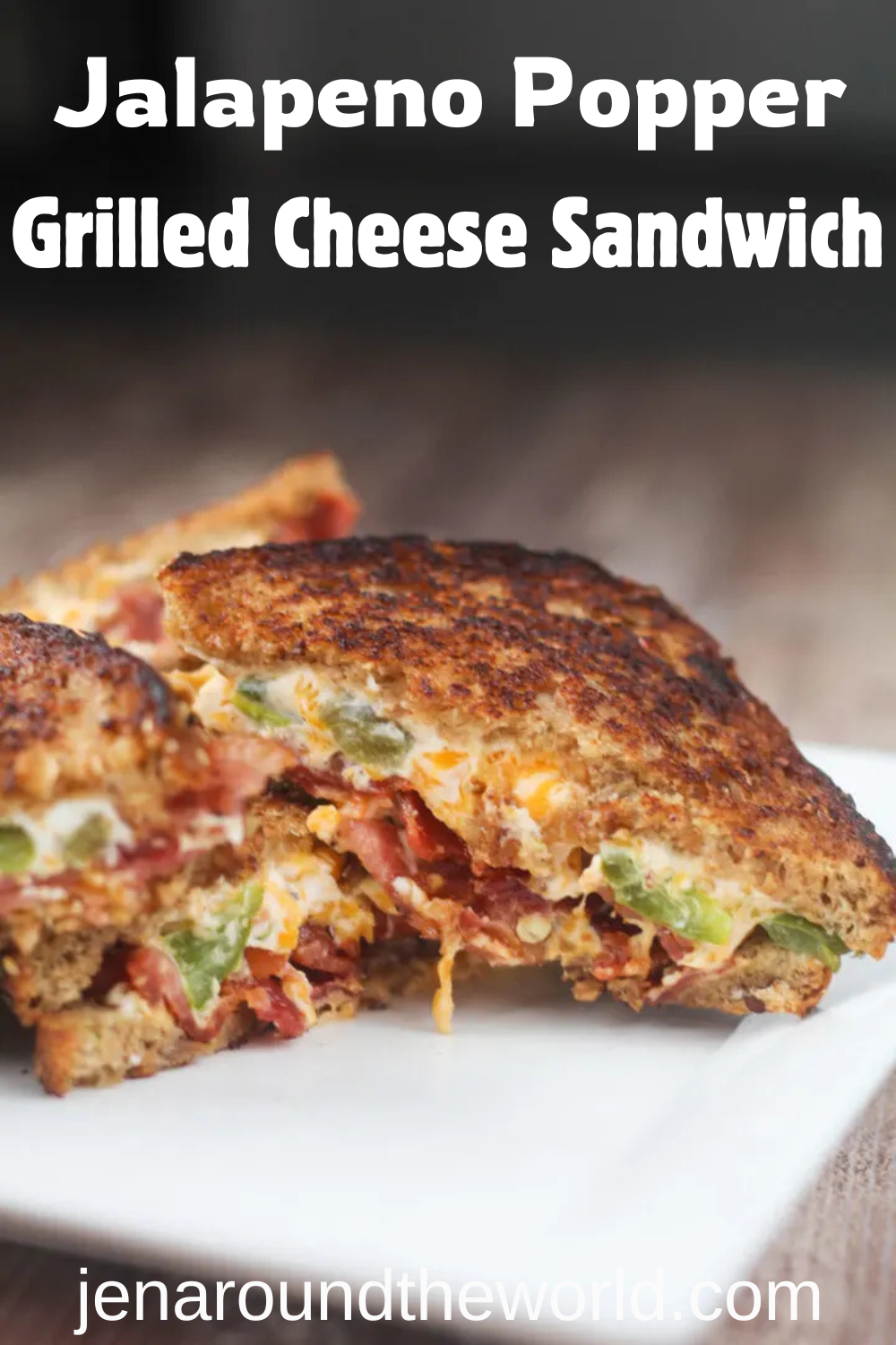 Jalapeno Popper Grilled Cheese Sandwich