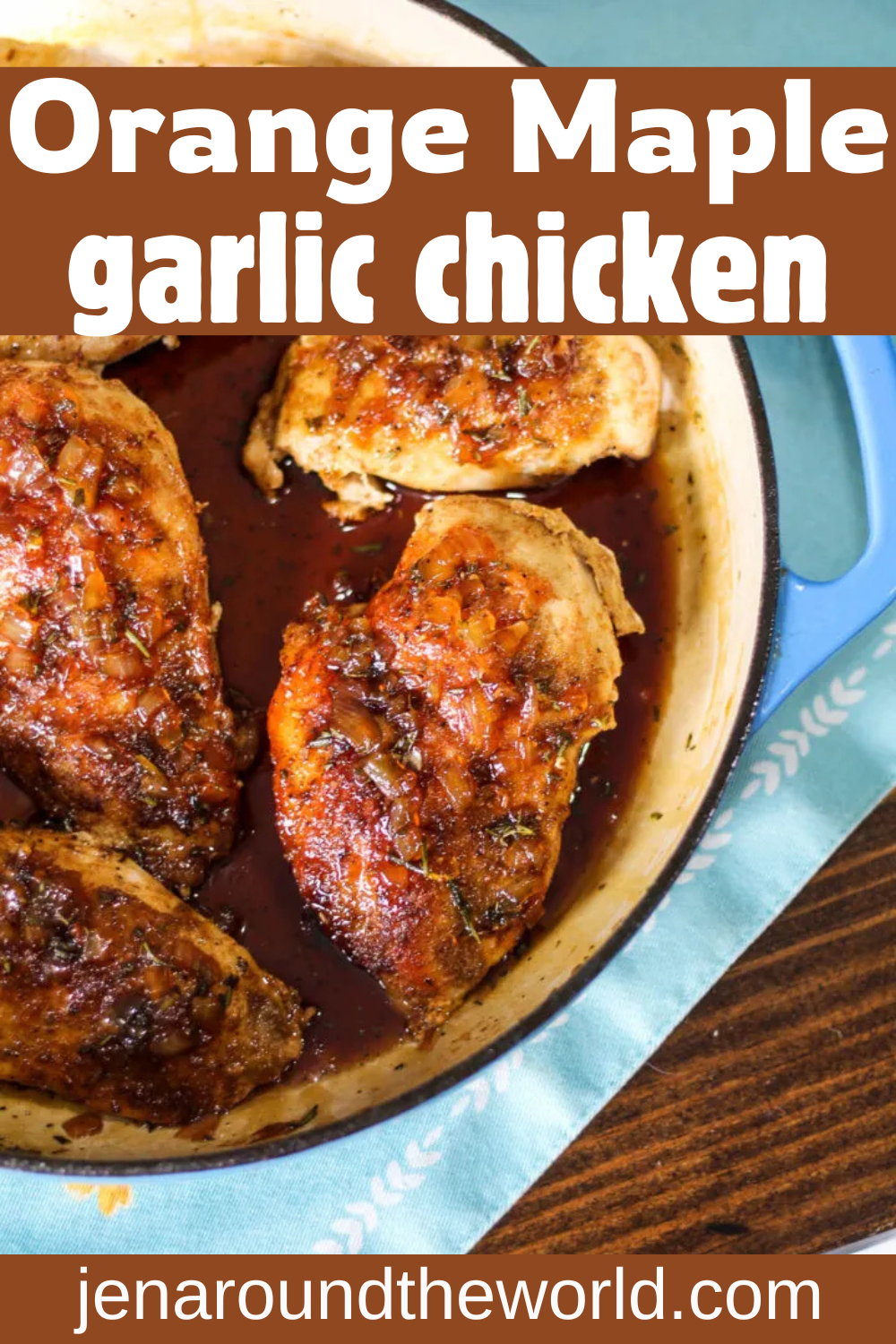 orange maple garlic chicken