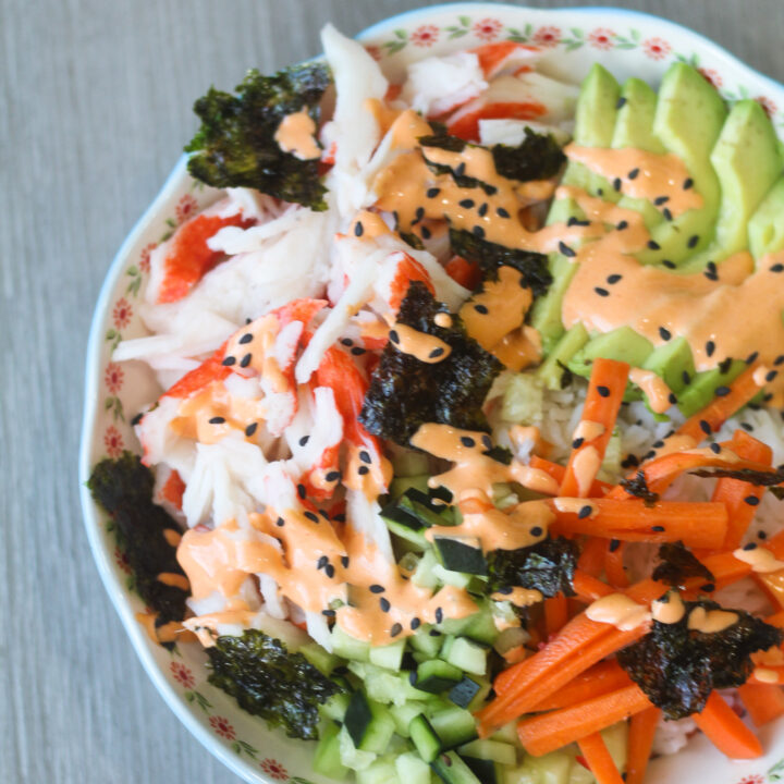 California Roll Sushi Bowl