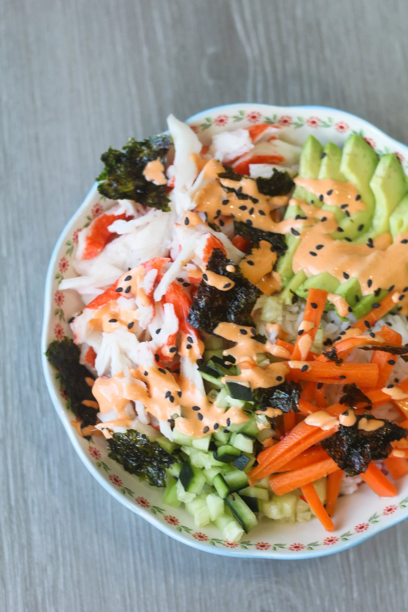 California Roll Sushi Bowl