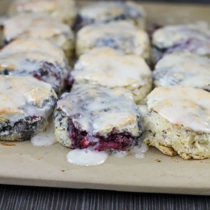 Blackberry Cream Cheese Biscuits