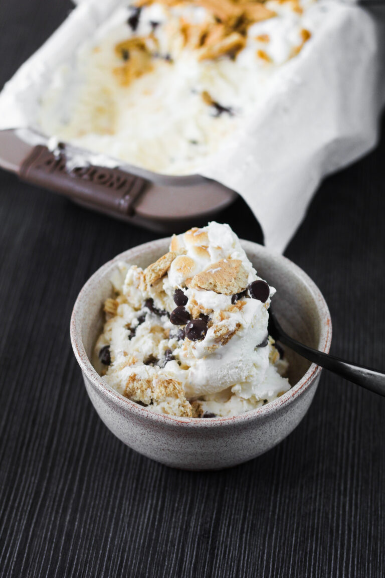 No Churn S'mores Ice Cream