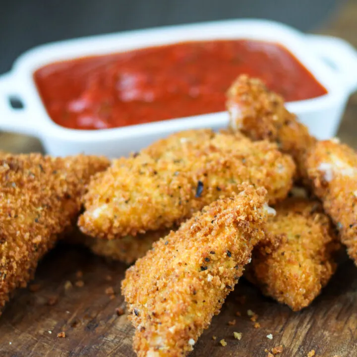 Pepper Jack Cheese Wedges and Homemade Marinara Sauce